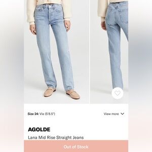 AGOLDE Lana Mid Rise